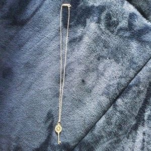 Sterling silver Tiffany Key Necklace with diamond